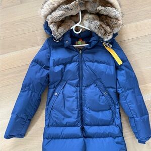 Parajumpers Women's Long Bear Down Coat With Fur Lined
Detachable Hood NWT